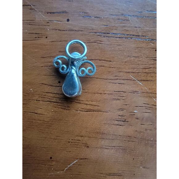 Petite Clear Rhinestone Angel with Halo Charm - Picture 5 of 5